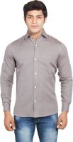 Nauhwar Men's Solid Formal Linen Grey Shirt
