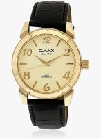 Omax Ts 405 Black/Gold Analog Watch