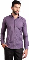 SOLEMIO Men's Solid Formal Purple Shirt