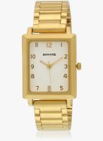 Sonata Ng7078ym09 Golden/Golden Analog Watch