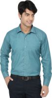 Spaky Men's Solid Formal Green Shirt