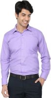 Spaky Men's Solid Formal Purple Shirt