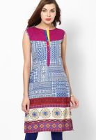 Span Cotton Blue Kurti