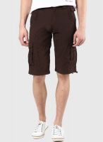 Sports 52 Wear Solid Coffee Shorts