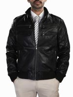 Theo&Ash Full Sleeve Solid Men's Bomber Jacket