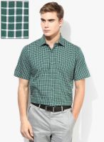 Van Heusen Green Slim Fit Formal Shirt