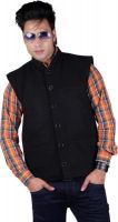 Vivid Bharti Sleeveless Solid Men's Quilted Jacket