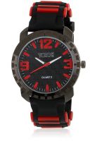 Ycode Alx14892/Rd-New Black/Red Analog Watch
