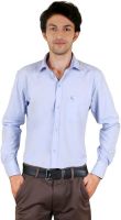 Zrestha Men's Solid Formal Blue Shirt