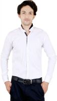 Zrestha Men's Solid Formal White Shirt