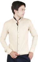 Zrestha Men's Solid Formal Brown Shirt