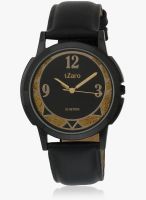 tZaro Zglb2gbplts Black/Black/Golden Analog Watch