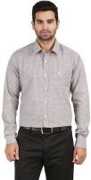 Classic Polo Men's Checkered Formal Beige Shirt