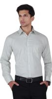 Cocablue Men's Solid Formal Green Shirt