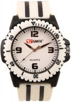 Gansta GT104-2-Wht-Blk Analog Watch - For Men, Women, Boys, Girls