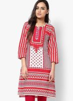 Kurti'S Red Printed Kurtas