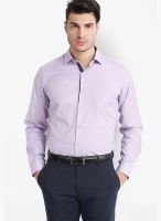 Mark Taylor Purple Slim Fit Formal Shirt