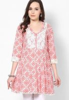 Sangria Red Printed Kurtis