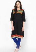 Shree Black Solid Kurtis