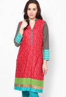 Shree Maroon Printed Kurtis