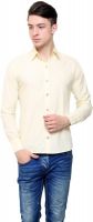 Shreebalajitraders Men's Solid Formal Yellow Shirt