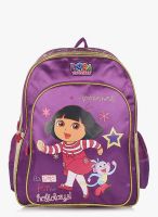Simba 18 Inches Dora Umbrella Purple School Backpack