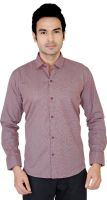 X-Secret Men's Solid Formal Maroon Shirt