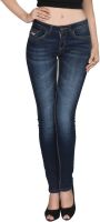 Again? Vintage Slim Fit Women's Dark Blue Jeans
