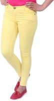 Austrich Slim Fit Women's Yellow Jeans