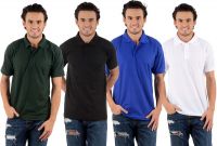 Blaze Solid Men's Polo Neck Multicolor T-Shirt(Pack of 4)
