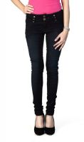 F Fashion Stylus Slim Fit Women's Black Jeans