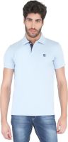 Floe Solid Men's Polo Neck Light Blue T-Shirt
