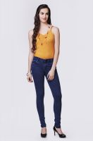 Glam & Luxe Slim Fit Women's Blue Jeans