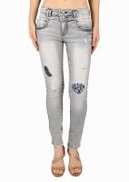 Gofab Skinny Fit Women's White Jeans