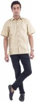 Scot Wilson Men's Solid Casual White Shirt