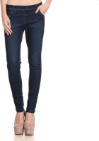 See Coral Slim Fit Women's Dark Blue Jeans
