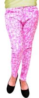 Vogue4all Slim Fit Women's Pink, White Jeans