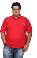 Xmex Solid Men's Polo Neck Red T-Shirt