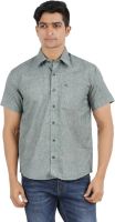 Anytime Men's Solid Casual Green Shirt