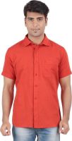 Anytime Men's Solid Casual Red Shirt