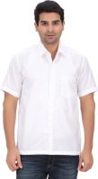 Anytime Men's Striped Casual White Shirt