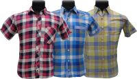 BK Black Men's Checkered Casual Yellow, Pink, Blue Shirt(Pack of 3)