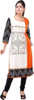 Diva Printed Women's Straight Kurta(White)