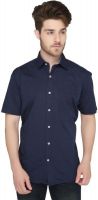 Greenfibre Men's Solid Casual Blue Shirt
