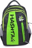 Hashtag CBOL 1036 17 L Large Backpack(Black & Green HA010)
