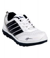 Hego White Mesh-textile Walking Sport Shoe