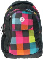 i Checks Spacious 29 L Medium Backpack(Black)