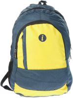 i Plain Spacious 30 L Medium Backpack(Yellow)