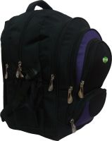 Nl Bags Fivepocketlap 25 L Big Laptop Backpack(Black And Violet)