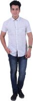 Re Fuel Sport Men's Printed Casual White Shirt Re Fuel Sport Men's Printed Casual White Shirt
